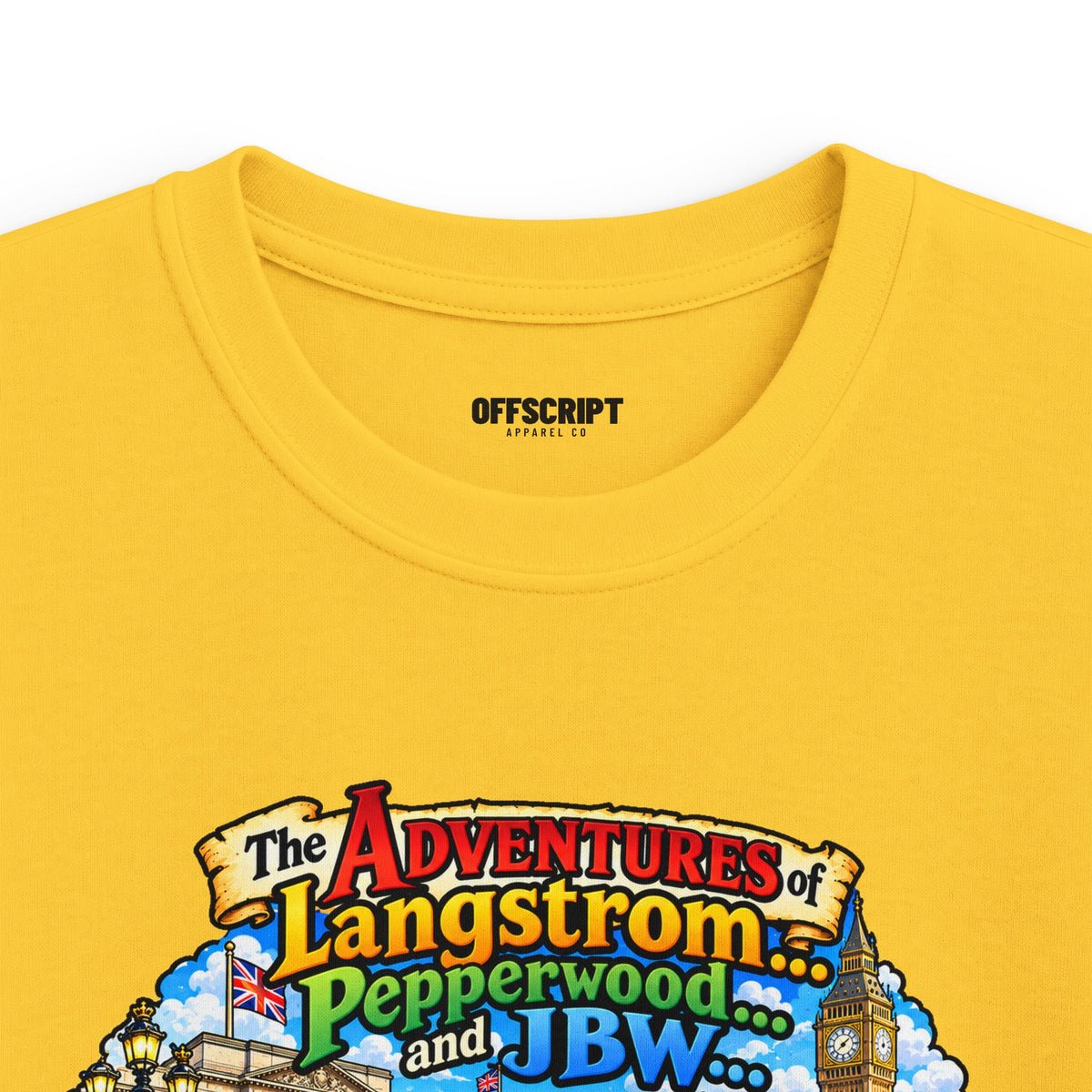 Kids T‑Shirt — 'The Adventures of Langstrom & Pepperwood' Vintage Storybook Design