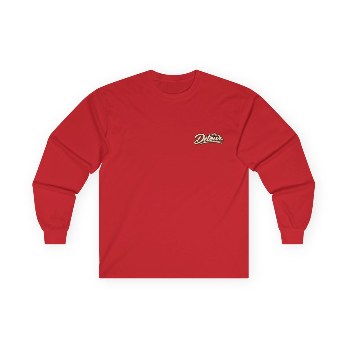 Detour Classic Car Long Sleeve Tee – 'Take The Long Way' Vintage Hot Rod Shirt