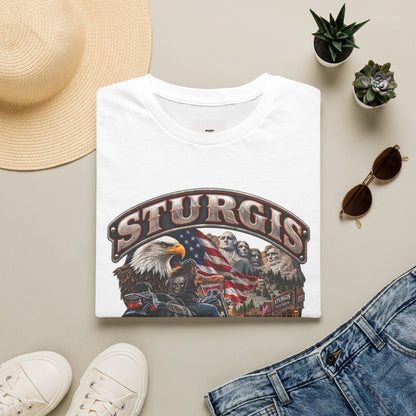 Sturgis Bike Week T-Shirt — American Eagle & Mount Rushmore Motorcycle Tee