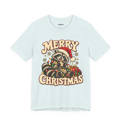 Merry Christmas Raccoon Tee