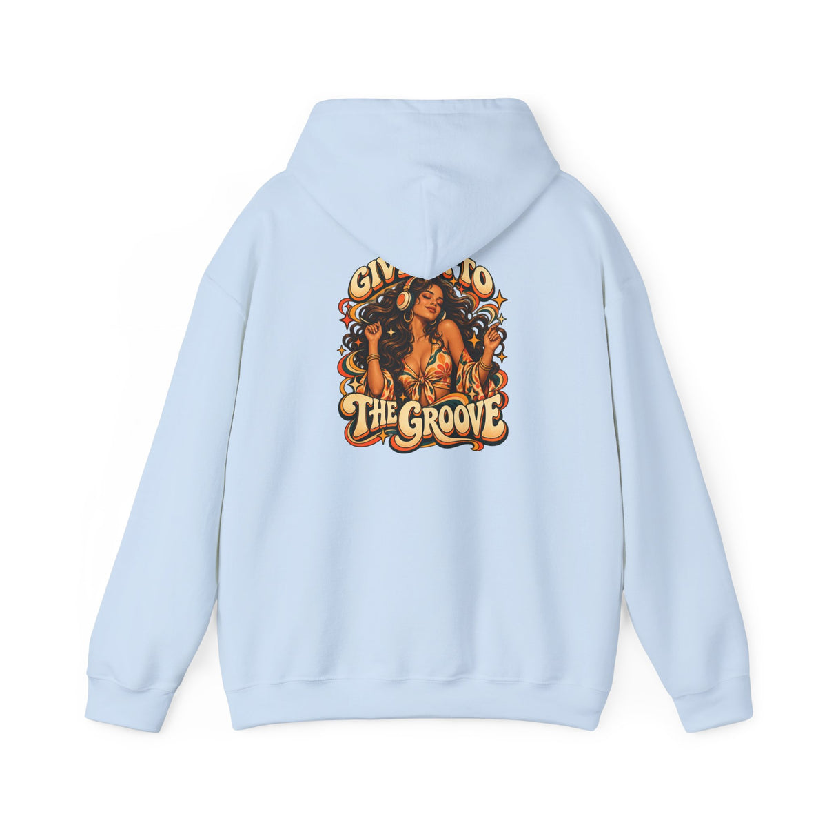 Hoodie — Give Into The Groove Retro Disco Graphic Hoodie