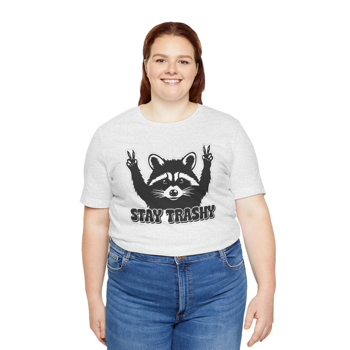 Stay Trashy Raccoon Graphic T-Shirt