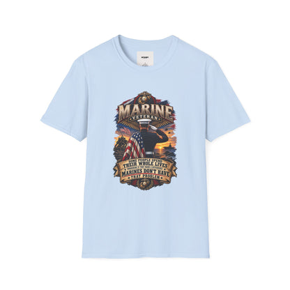 Marine Veteran T-Shirt — Proud USMC Eagle & Flag Tribute Tee