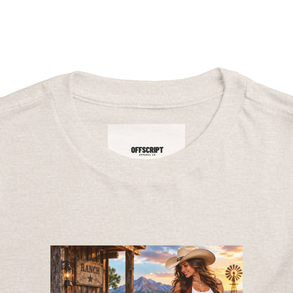 Toddler Tee — "Howdy Ma'am" Cowgirl Graphic Kids Shirt