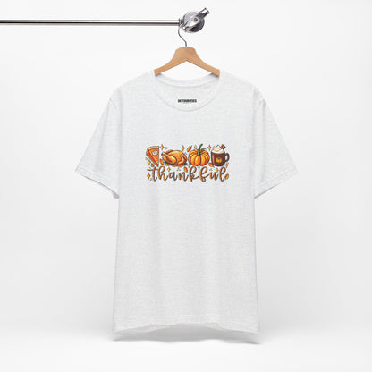 Thankful Harvest Tee — Thanksgiving Pumpkin & Pie Fall Shirt