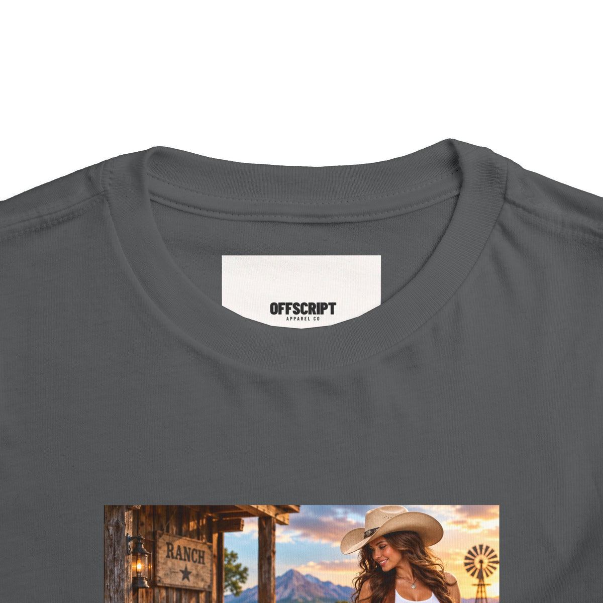 Toddler Tee — "Howdy Ma'am" Cowgirl Graphic Kids Shirt