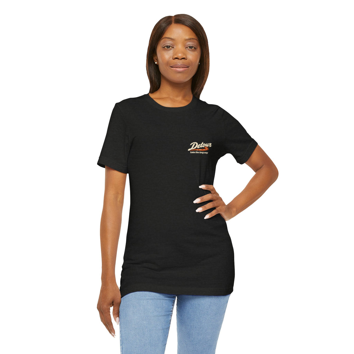 Detour Take the Long Way Road Trip Graphic T-Shirt