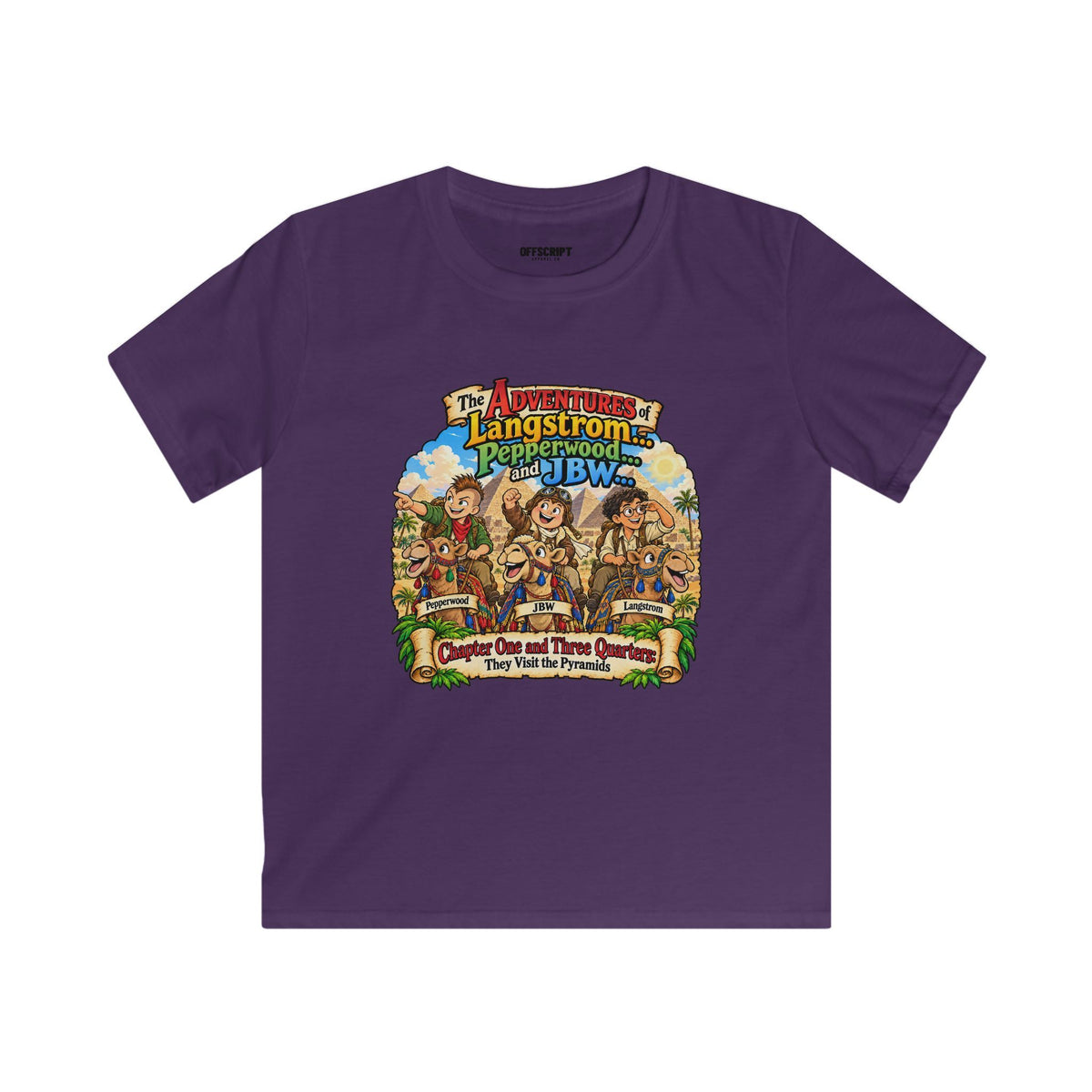 Kids Adventure T‑Shirt — "The Adventures of Langstrom & Pepperwood" Fantasy Design