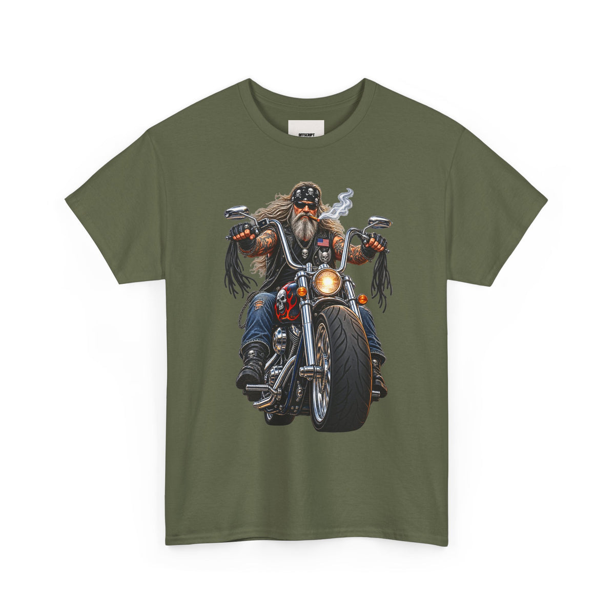 Biker Motorcycle Rider Graphic Tee — Vintage Road Rebel T‑Shirt