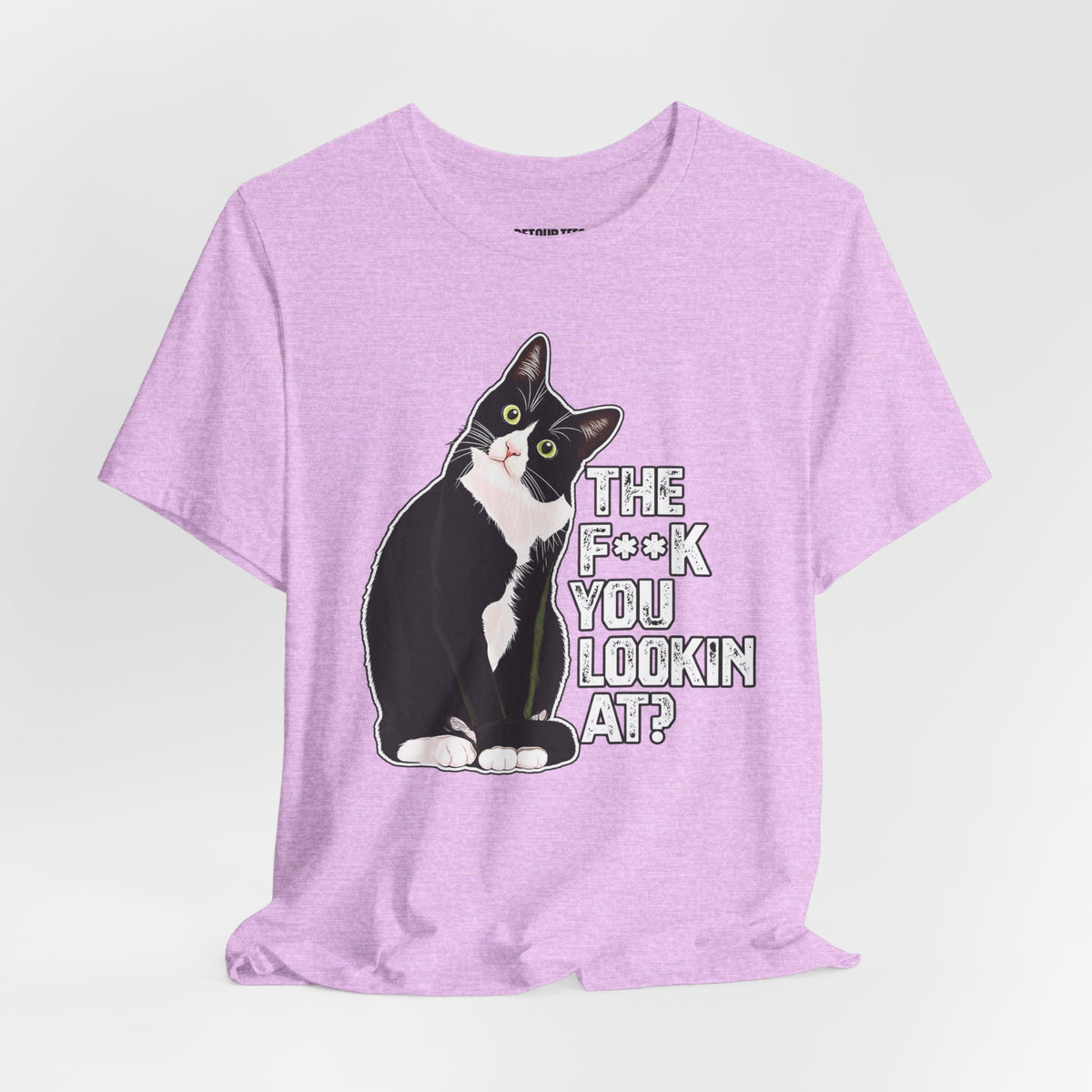Tuxedo Cat Tee — "The F*ck You Lookin' At?" Graphic Shirt