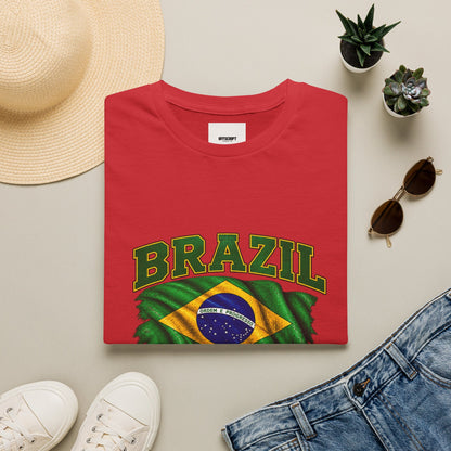 Brazil Flag T-Shirt — BRAZIL with Ordem e Progresso Graphic