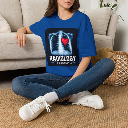 Radiology X-Ray Heart T-Shirt — "Radiology It's a Lifestyle" Tee for Radiologic Techs