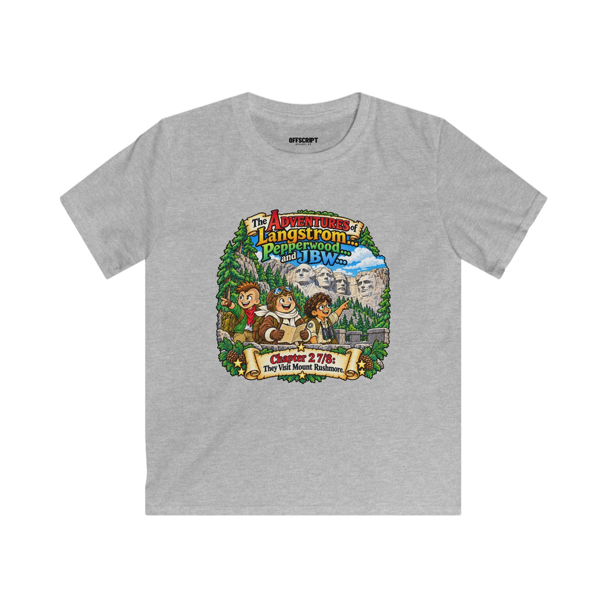 Kids Tee — Adventure of Langstrom Pepperwood Club Vintage Camp Graphic
