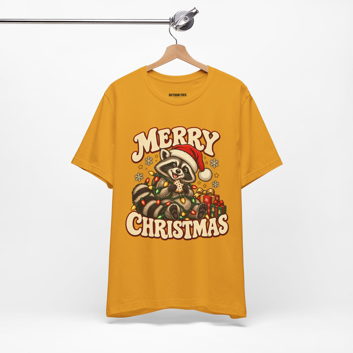 Merry Christmas Raccoon Tee