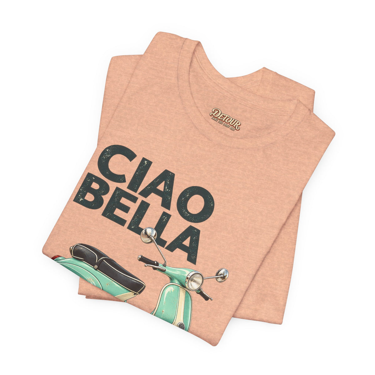 Ciao Bella Vespa Scooter Graphic T-Shirt