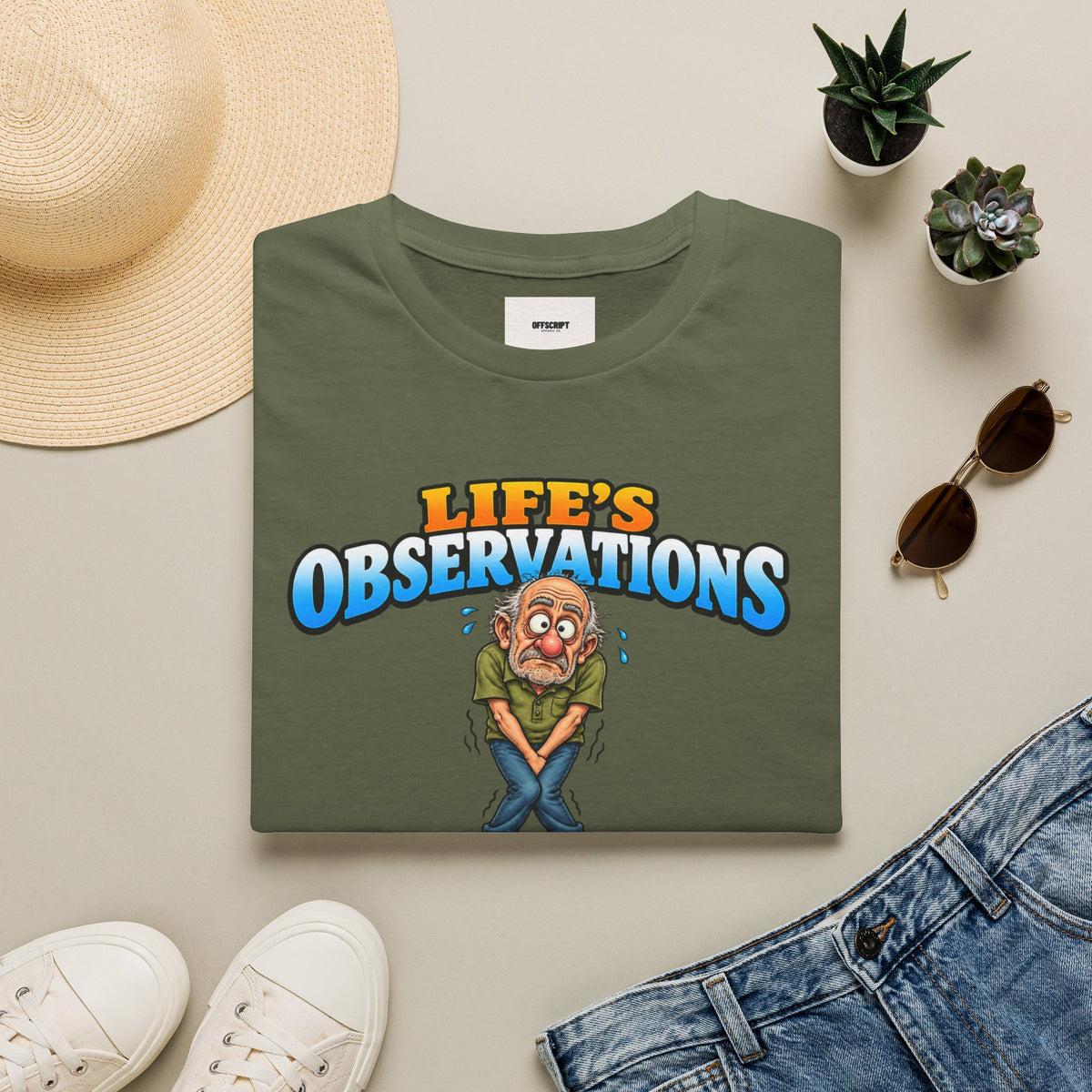 Life's Observations Funny Graphic Tee — Toilet Humor Bathroom Joke T-Shirt