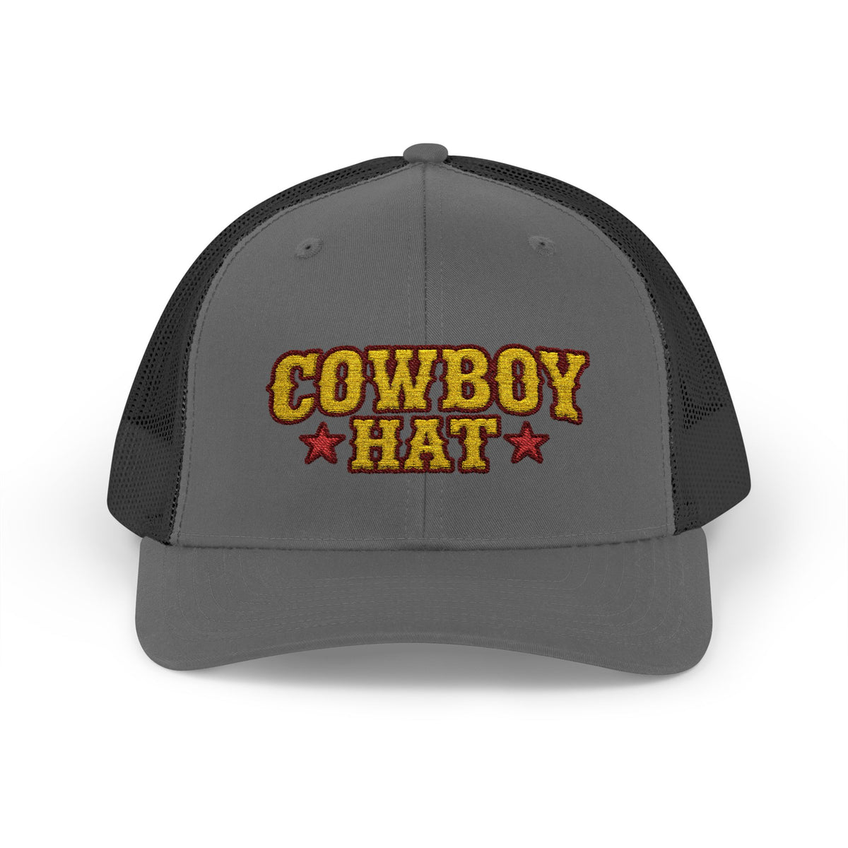 Cowboy Hat Snapback Trucker Cap – Western Rodeo Mesh Back Hat