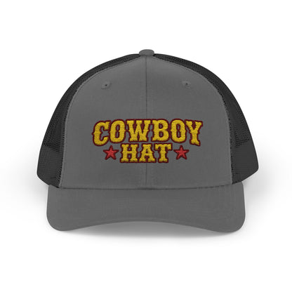Cowboy Hat Snapback Trucker Cap – Western Rodeo Mesh Back Hat