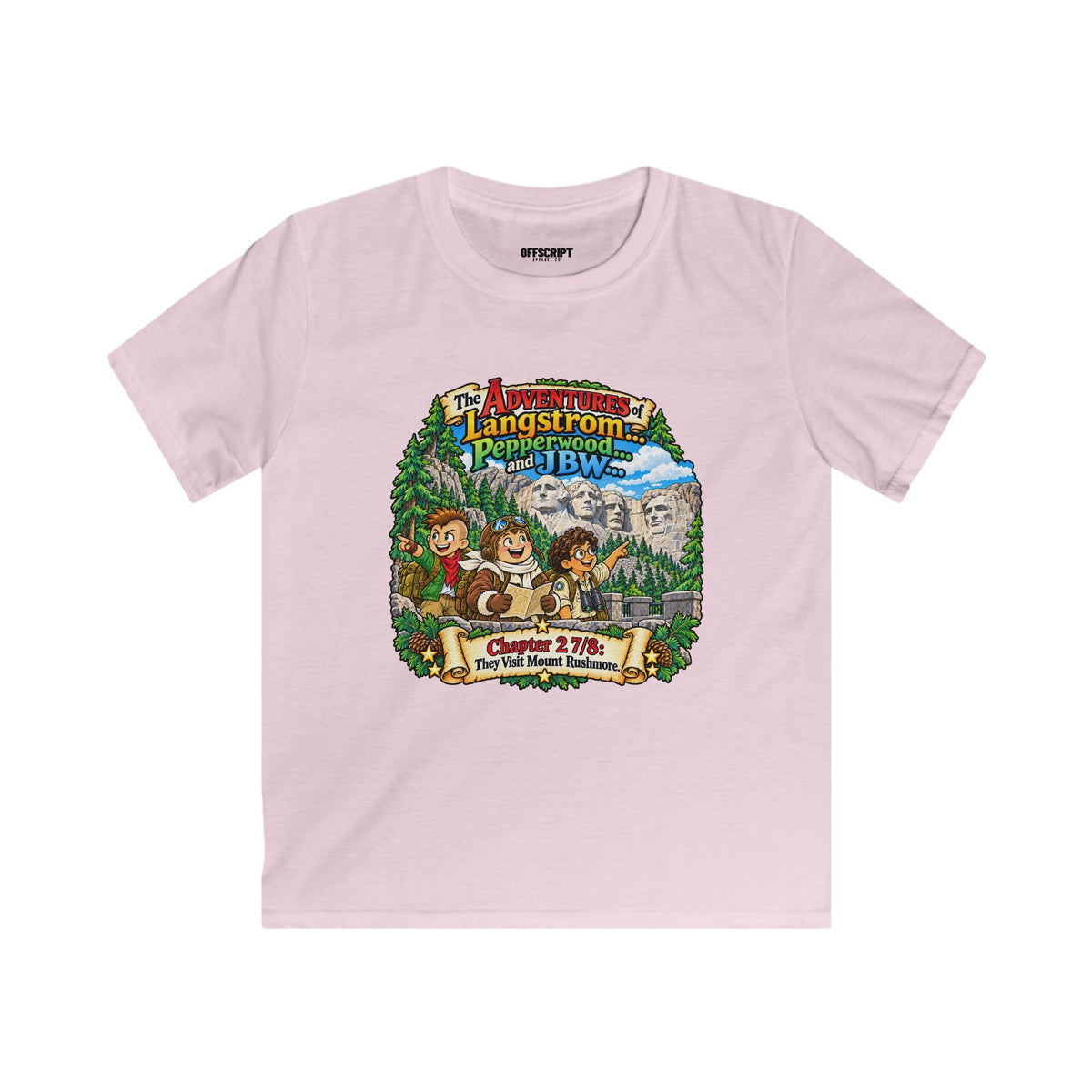 Kids Tee — Adventure of Langstrom Pepperwood Club Vintage Camp Graphic