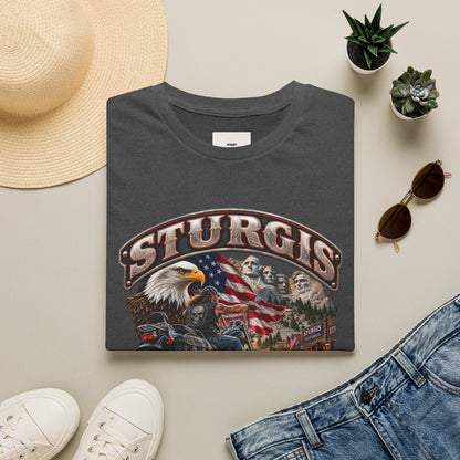 Sturgis Bike Week T-Shirt — American Eagle & Mount Rushmore Motorcycle Tee