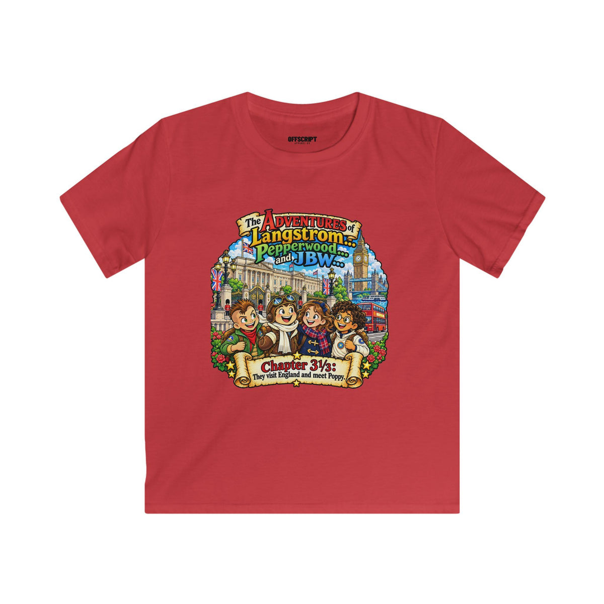 Kids T‑Shirt — 'The Adventures of Langstrom & Pepperwood' Vintage Storybook Design
