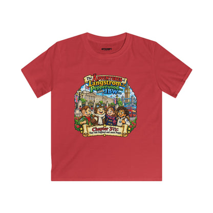 Kids T‑Shirt — 'The Adventures of Langstrom & Pepperwood' Vintage Storybook Design