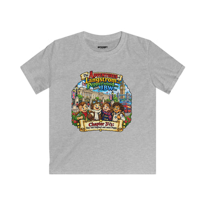 Kids T‑Shirt — 'The Adventures of Langstrom & Pepperwood' Vintage Storybook Design