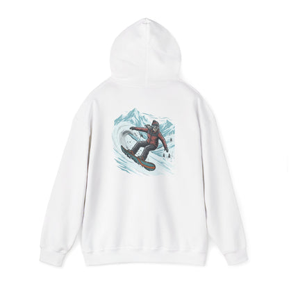 Snowboarding Hoodie – "Snowboarding Life" Graphic Pullover with Backboarder Illustration