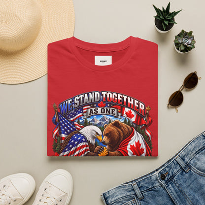 Patriotic "We Stand Together As One" T-Shirt