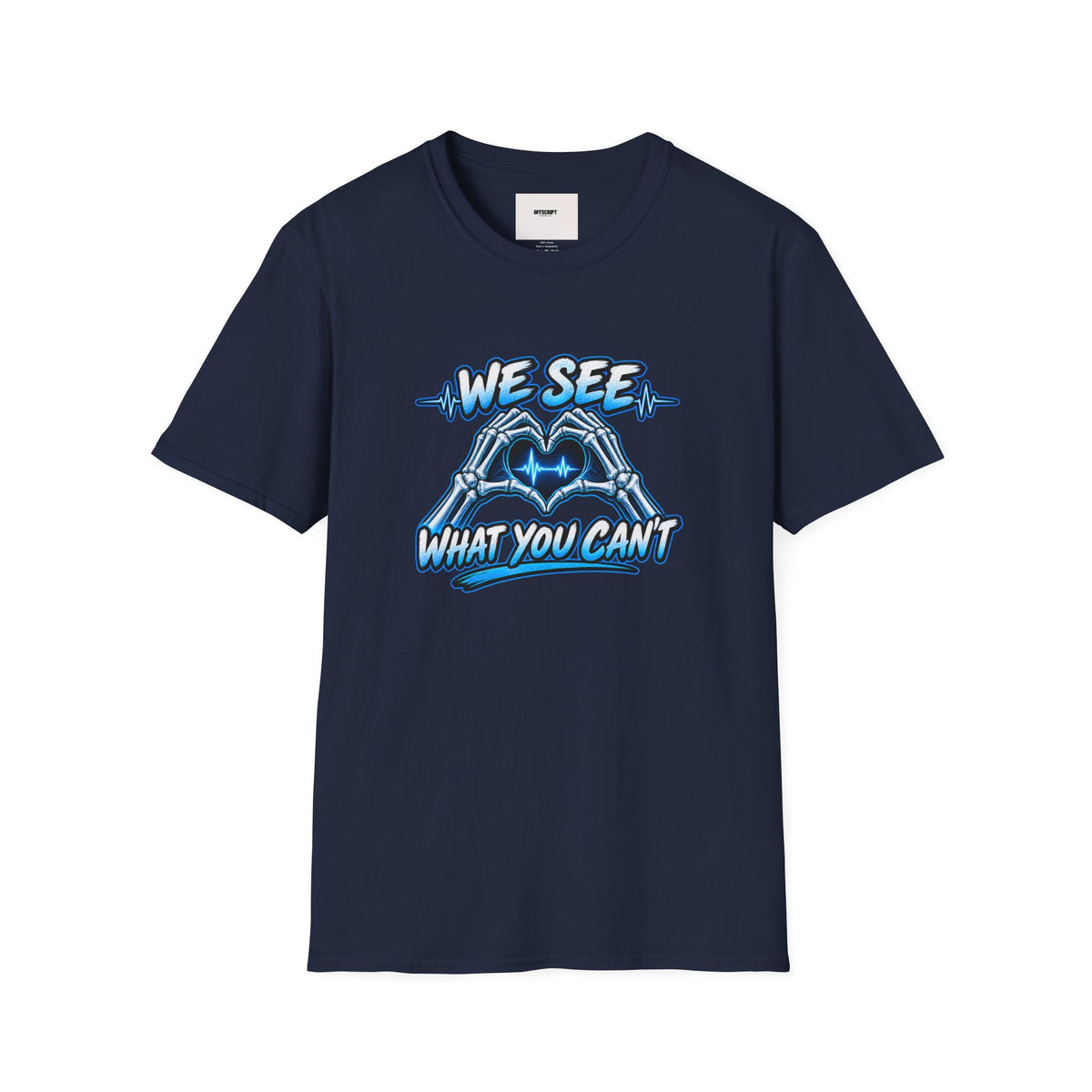 T-Shirt — “We See What You Can’t” Cardiac Tech Heartbeat Design