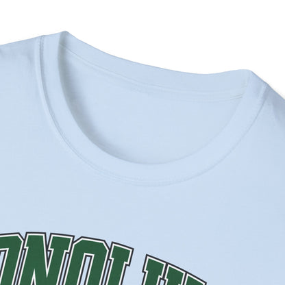 Honolulu Arch Logo T-Shirt — Vintage Collegiate Hawaii Tee
