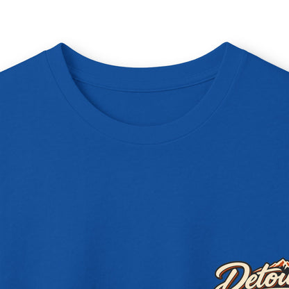 Detour Classic Car Long Sleeve Tee – 'Take The Long Way' Vintage Hot Rod Shirt