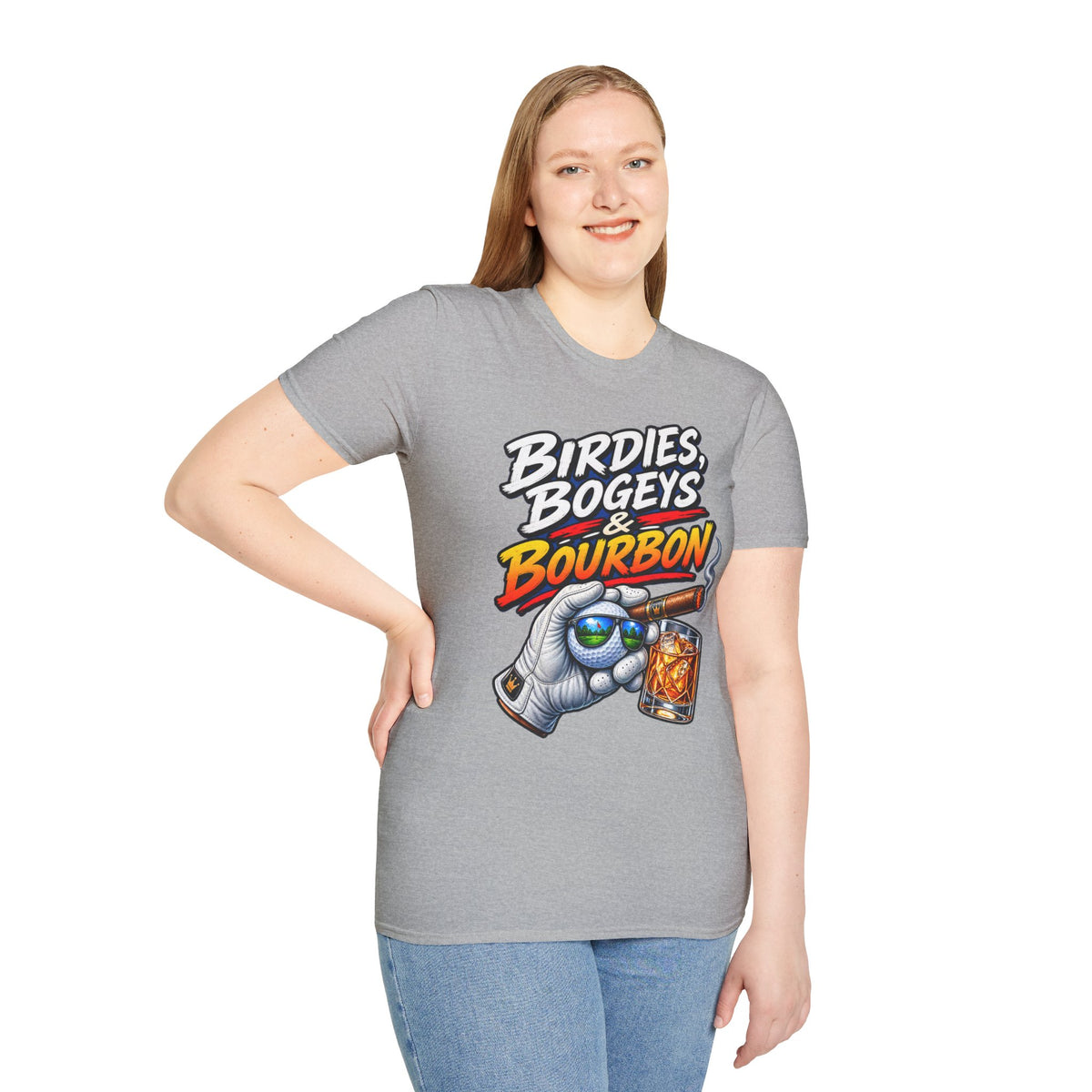 Birdies, Bogeys & Bourbon Golf T-Shirt