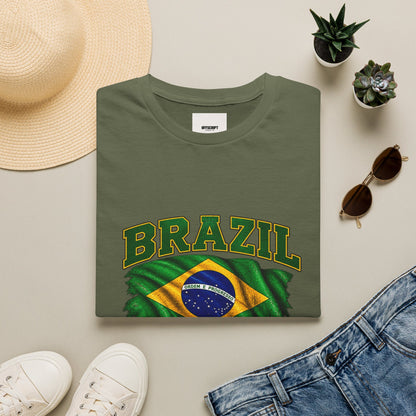 Brazil Flag T-Shirt — BRAZIL with Ordem e Progresso Graphic