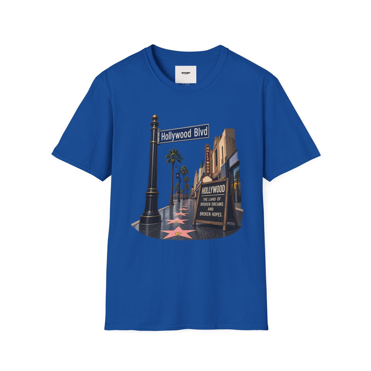 Hollywood Blvd T-Shirt — Vintage Palm Trees & Walk of Fame Tee