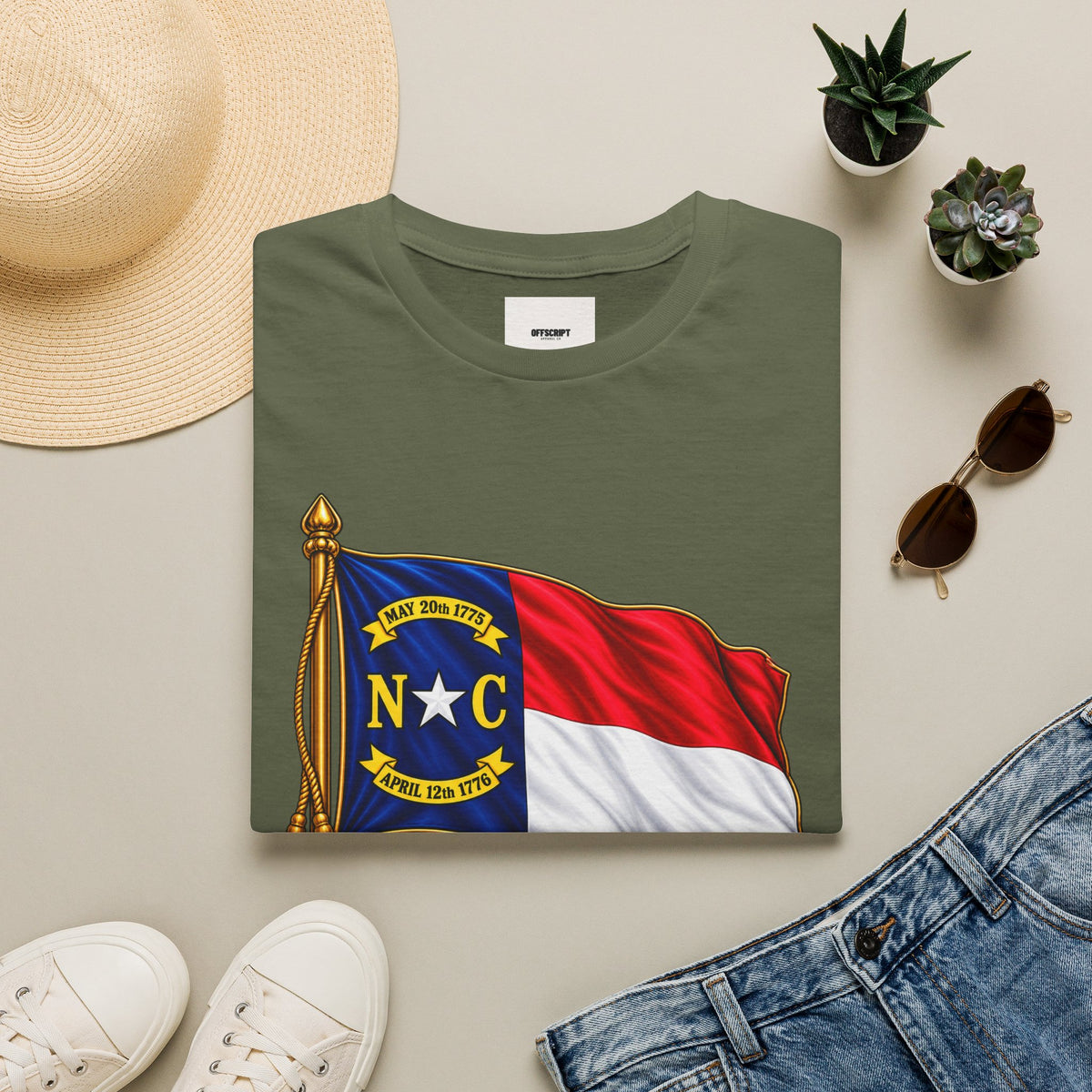 North Carolina Flag T-Shirt — State Pride NC Tee