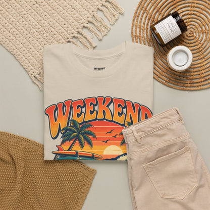 Weekend State of Mind Tee – Retro Surf Van Sunset T-Shirt