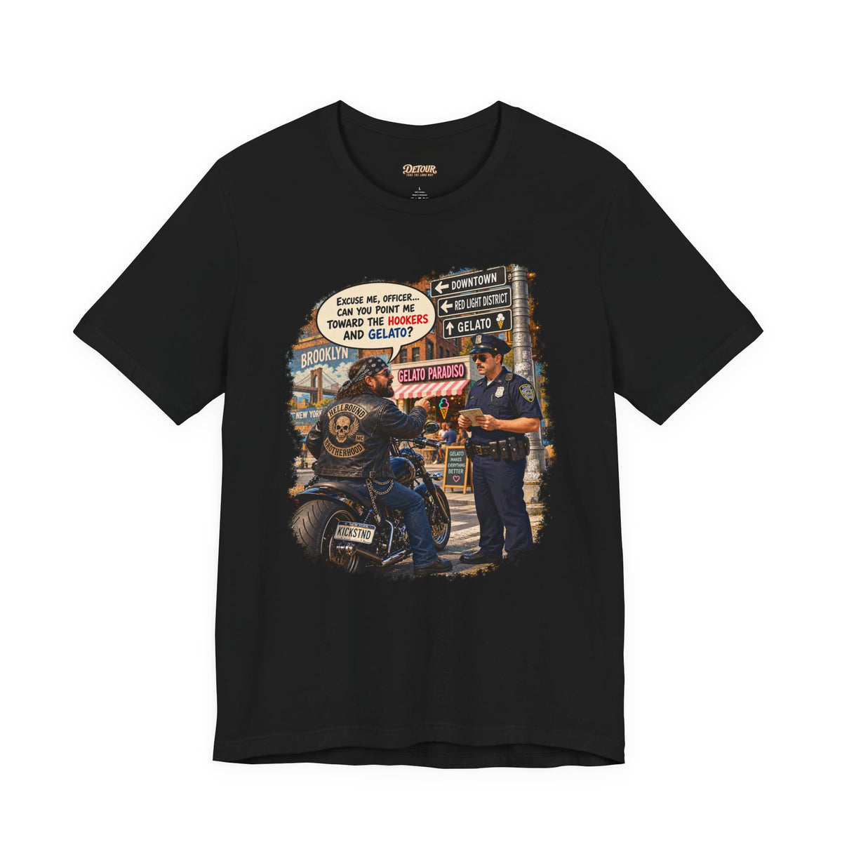 Motorcycle Rider Vintage Graphic Tee