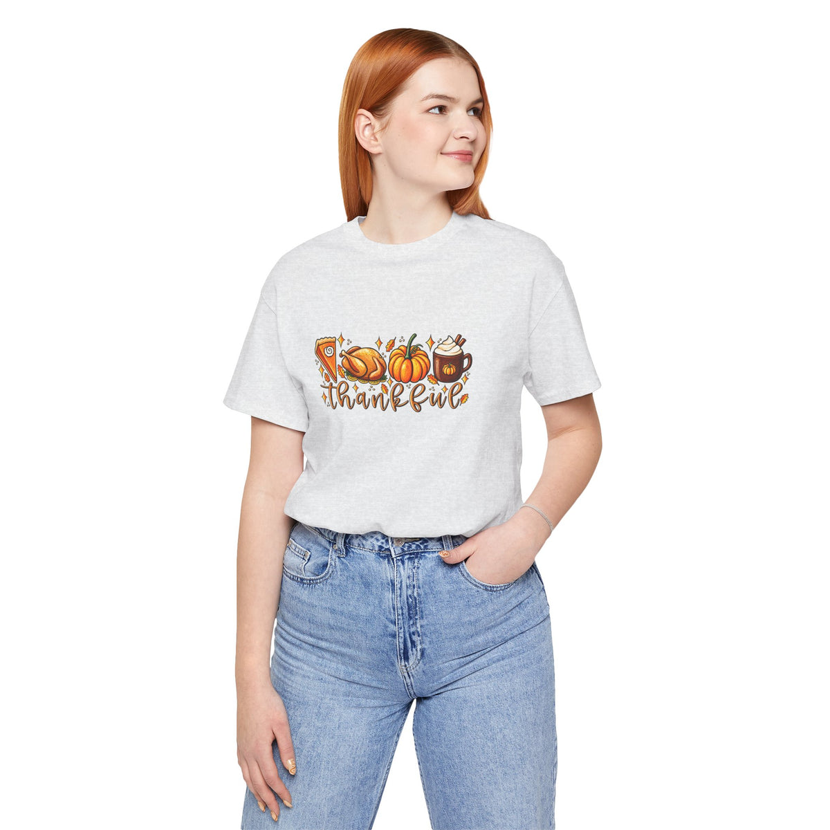 Thankful Harvest Tee — Thanksgiving Pumpkin & Pie Fall Shirt