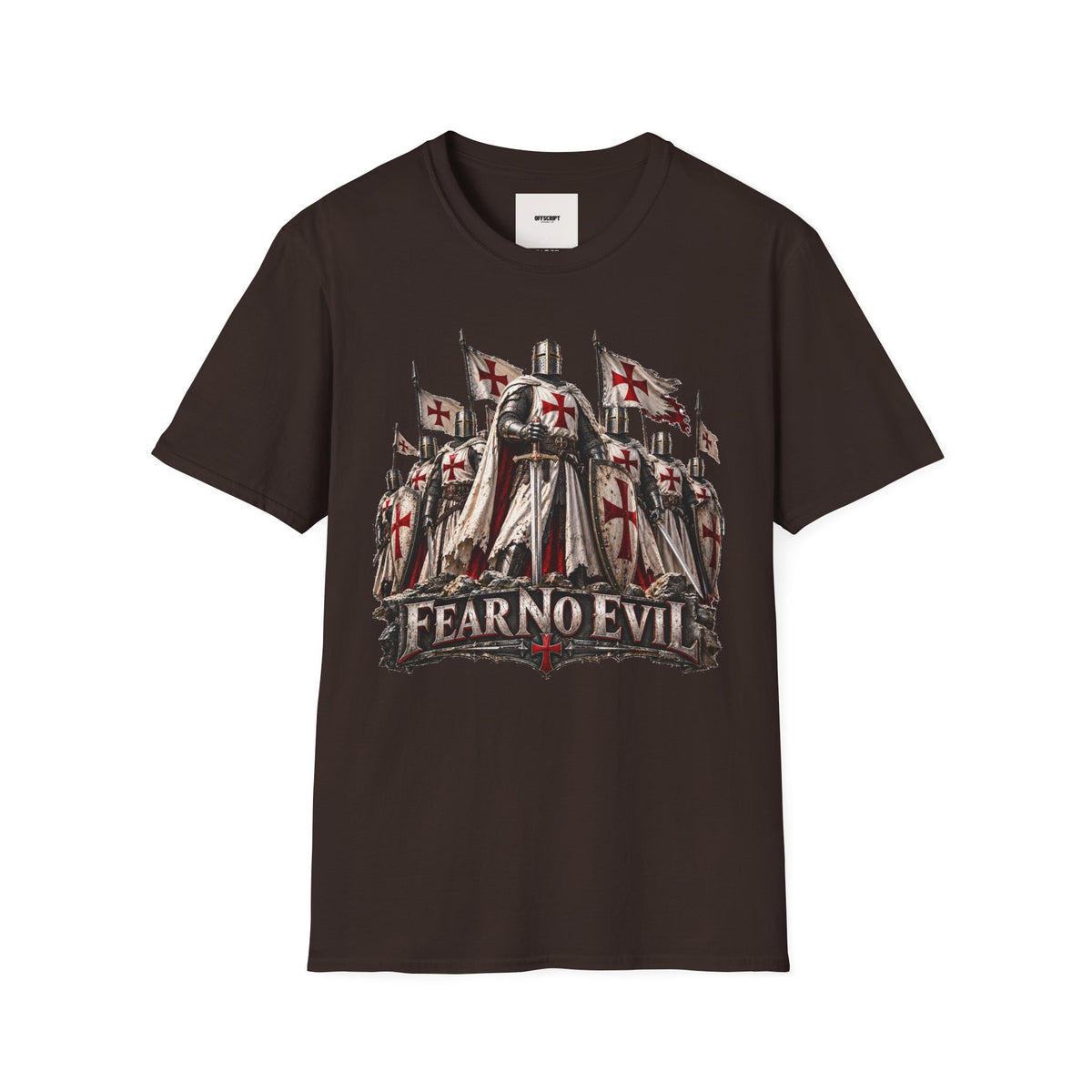 T‑Shirt — Crusader Knight 'Fear No Evil' Graphic Tee