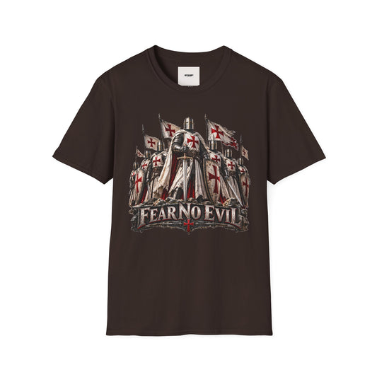 T‑Shirt — Crusader Knight 'Fear No Evil' Graphic Tee