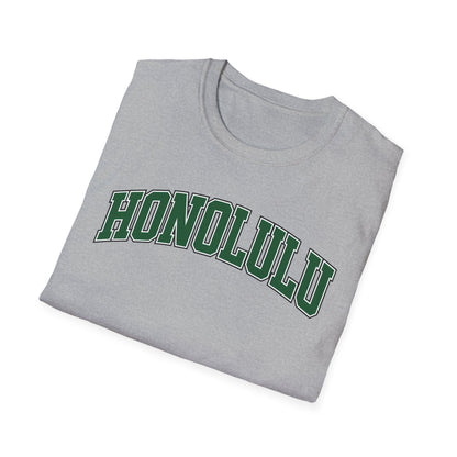 Honolulu Arch Logo T-Shirt — Vintage Collegiate Hawaii Tee