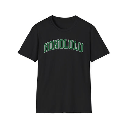 Honolulu Arch Logo T-Shirt — Vintage Collegiate Hawaii Tee