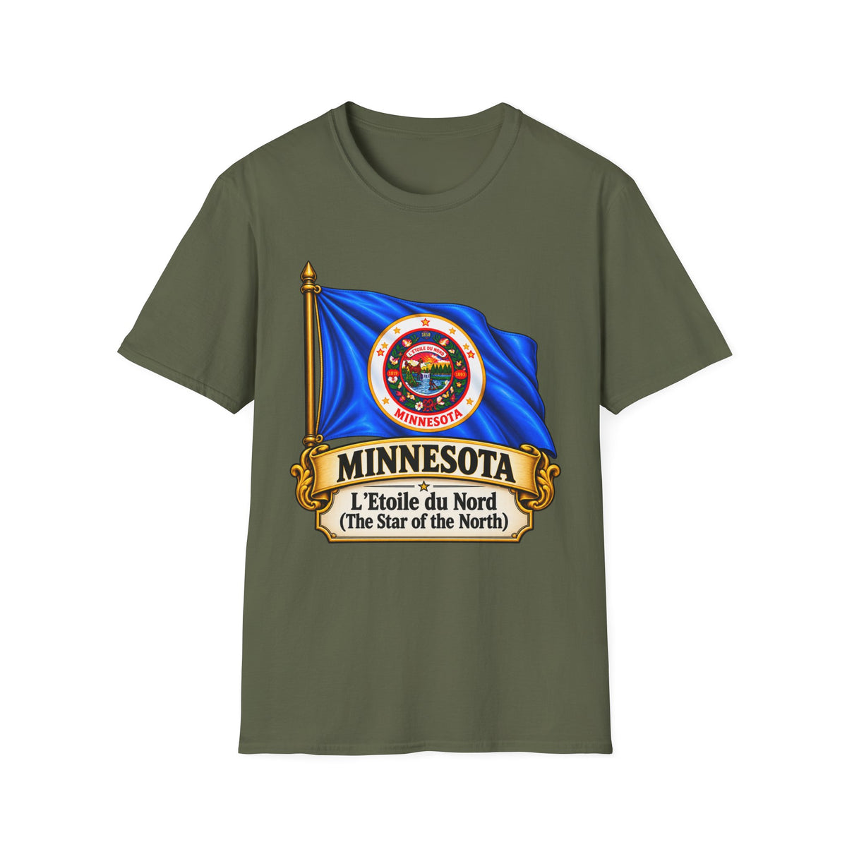 Minnesota Flag T-Shirt — "L'Étoile du Nord" State Pride Tee