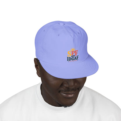 SPF IDGAF Surf Cap | Retro Sun Typography Hat