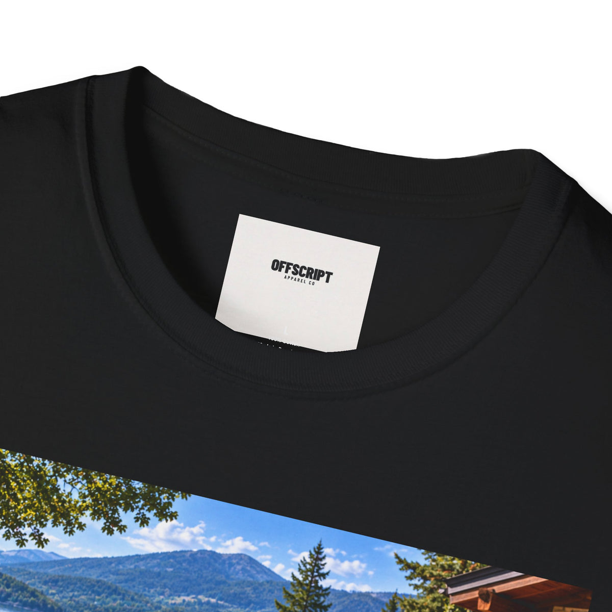 1968 Chevrolet Corvette Stingray Graphic T‑Shirt — Blue Classic Car Lakefront Print