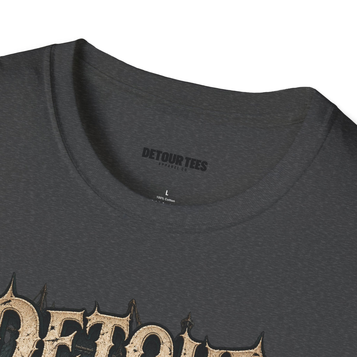 Detour Skull T-Shirt — "Take the Long Way" Vintage Biker Graphic Tee