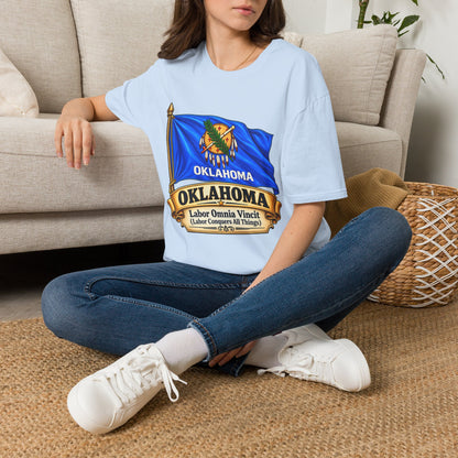 Oklahoma Flag T-Shirt — State Pride Tee with 'Oklahoma' & Seal