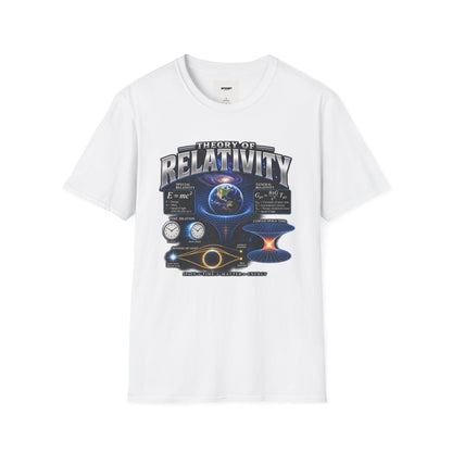 Theory of Relativity T-Shirt — Science Graphic Tee with Earth & Equations