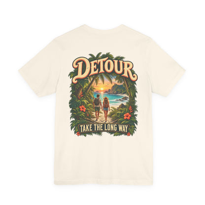 Detour Take the Long Way Tropical Adventure T-Shirt